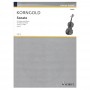 SCHOTT Korngold - Sonata In G Major, Op.6 Book for Violin and Piano