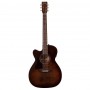 Art & Luthiere Legacy Concert Hall Bourbon Burst Cutaway Q1T Left Handed Electric - Acoustic Guitar