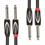 Roland Black Series 2 Jack Male Mono - 2 Jack Male Mono 3.00m Instrument Cable