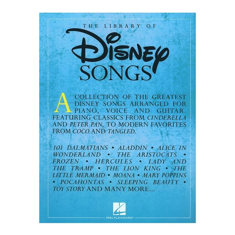 HAL LEONARD The Library of Disney Songs Βιβλίο για πιάνο, κιθάρα, φωνή