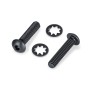 Schaller 390110 FL.Rose Στήριξη Neck Nut Set of 2 Black Βίδες