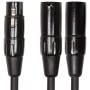 Roland Black Series XLR Female - 2 XLR Male 15cm Adapter Cable