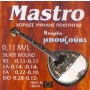 Mastro 011-028 Silver Σετ 8 χορδές μπουζουκιού