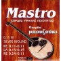 Mastro 011-024 Silver Σετ 6 χορδές μπουζουκιού