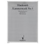 SCHOTT Hindemith - Kammermusik Nr.5 Op.36 Nr.4 for Viola & Piano Book for Viola