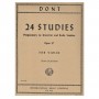 International Music Company Dont - 24 Studies Op.37 Book for Violin