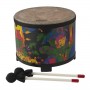 REMO Kids Percussion, Floor Tom Drum-Fabric Rain Forest Kid's Drum