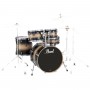 Pearl EXL725P Export Nightshade Σετ Drums με Βάσεις και Πιατίνια