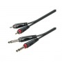 SOUNDSATION Go-Link 2 JACK Mono - 2 RCA Male 1.50m Adapter Cable