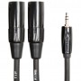 Roland Black Series Mini Jack Stereo - 2 XLR Male 1.50m Καλώδιο αντάπτορας