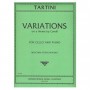 International Music Company Tartini - Variations for Cello & Piano Book for Cello