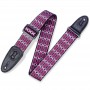 LEVY'S MPLL Signature Icon Black & Burgundy 2" Ζώνη κιθάρας