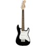 Fender Strat Mini Squier L/N SSS Black Ηλεκτρική κιθάρα 3/4