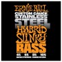 Ernie Ball 843 Stainless Steel Hybrid Slinky 045-105 Electric Bass Guitar 4-String Set