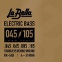La Bella Bass RX Stainless Steel 045-105 Σετ 4 χορδές ηλεκτρικού μπάσου