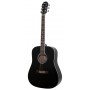 Aria AWN-15 Black Acoustic Guitar