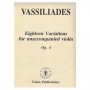 Taisia Publications Vassiliades - 18 Variations Op.4 Βιβλίο για βιολί