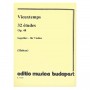 Editio Musica Budapest Vieuxtemps - 32 Etudes Op.48 Book for Violin