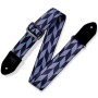 LEVY'S MPF2 Offset Arrow Black & Grey 2" Guitar Strap