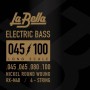 La Bella Bass RX Nickel Plated 045-100 Σετ 4 χορδές ηλεκτρικού μπάσου