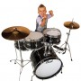 Pearl RSJ465C Roadshow Jr. Jet Black Σετ Drums με Βάσεις και Πιατίνια