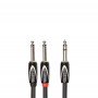 Roland Black Series JACK Stereo - 2 JACK Mono 1.50m Καλώδιο αντάπτορας