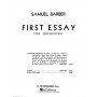 G. Schirmer Barber - First Essay for Orchestra [Full Score] Βιβλίο για σύνολα