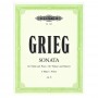Edition Peters Grieg - Sonata In F Major, Op.8 Βιβλίο για Πιάνο και Βιολί
