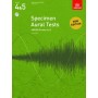 ABRSM Specimen Aural Tests Grades 4 & 5 with 2 CDs Book for Vocals