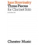 Chester Music Stravinsky - 3 Pieces for Clarinet Solo Book for Clarinet