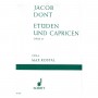 SCHOTT Dont - Etuden Und Capricen Op.35 Book for Viola