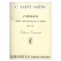 DURAND Saint-Saens - Sonata in F Major No.2 Op.123 for Cello & Piano Βιβλίο για τσέλο