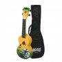 Mahalo Designer Series Soprano Hawaii Green Burst Acoustic Ukulele