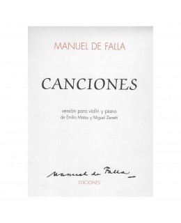 Manuel De Falla Ediciones -