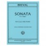 International Music Company Breval - Sonata in C Major Book for Cello and Piano