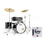Pearl RS505BC Roadshow Jet Black Sabian Drumset & Stands & Cymbals