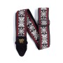 Ernie Ball 4669 Blackjack Red Jacquard Guitar Strap