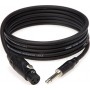 KLOTZ XLR Female - JACK Mono 3.00m Microphone Cable